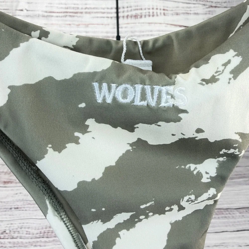 Darc Sport Hardcore Nikita Bikini Bottom Cacti Cream Native Camo Medium NWT